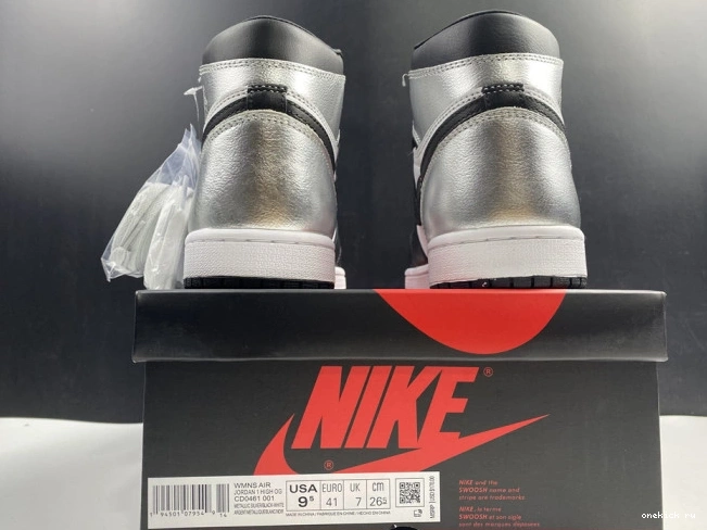 Rep Onekick WMNS JORDAN TOE HIGH AIR SILVER 1 CD0461-001 OG 0808